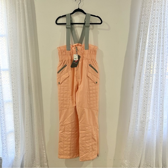 NEW Free People All Prepped Ski Bib Wintermelon NWT - Picture 4 of 7